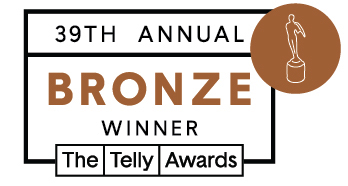 Bronze Telly Award graphic