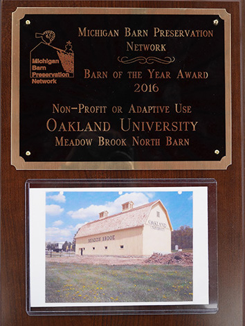 Barn Award Plaque