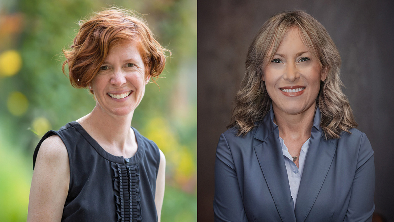 Headshots of Dr. Lisa D. Hawley and Dr. Maria Beam