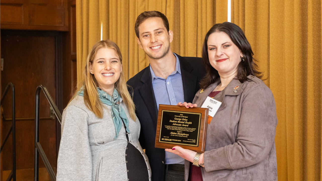 Alaina Humphreys with Orley family members