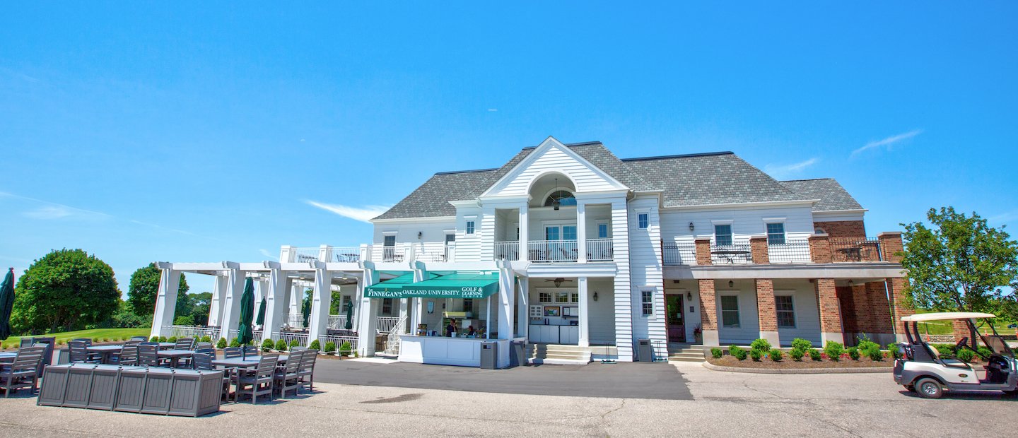 Oakland University's golf clubhouse