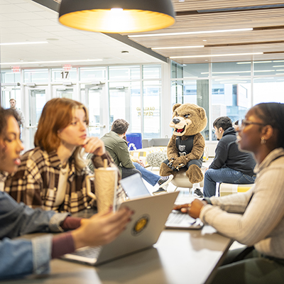 Students gathering in the Oakland Center
