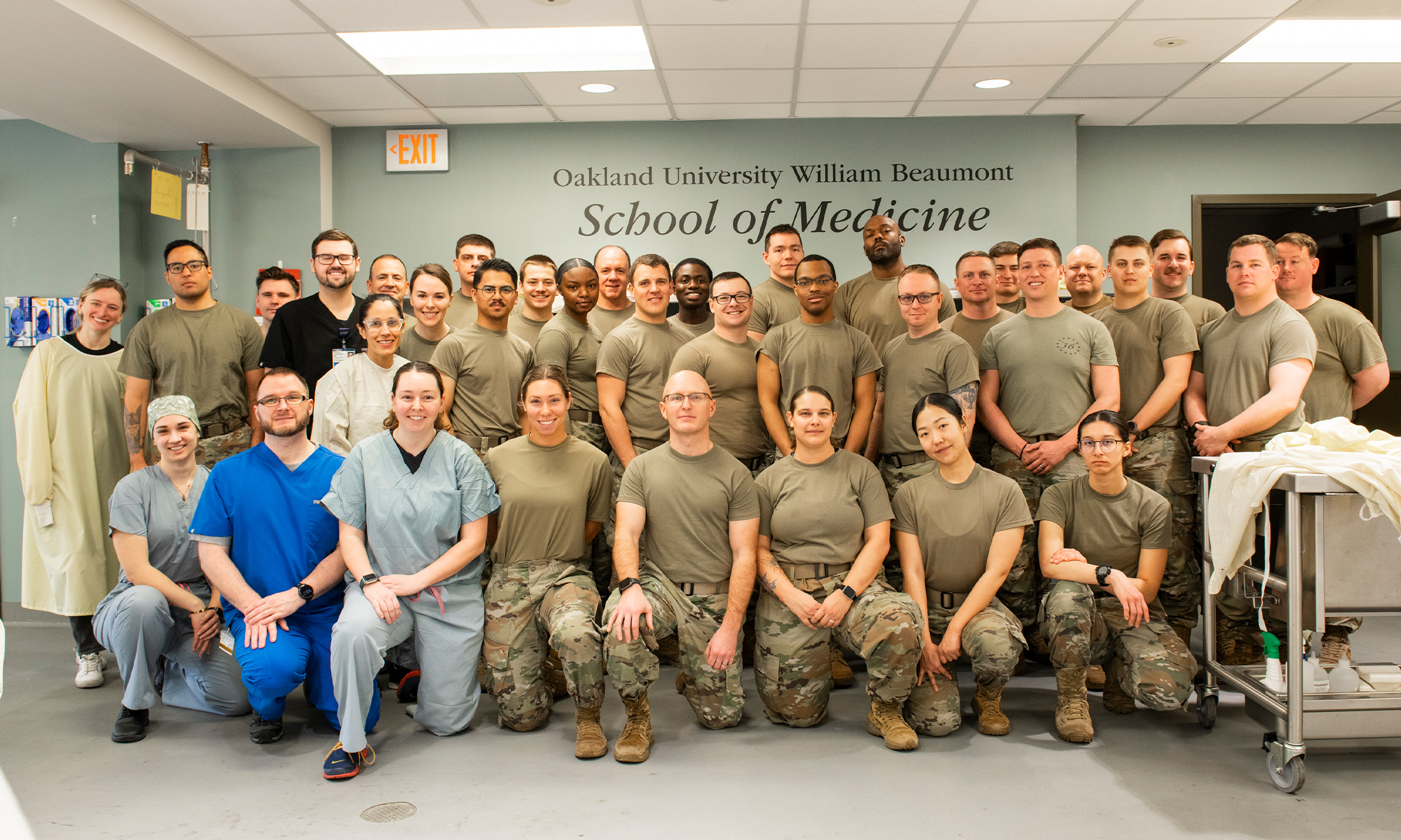 An image of the group of military medics