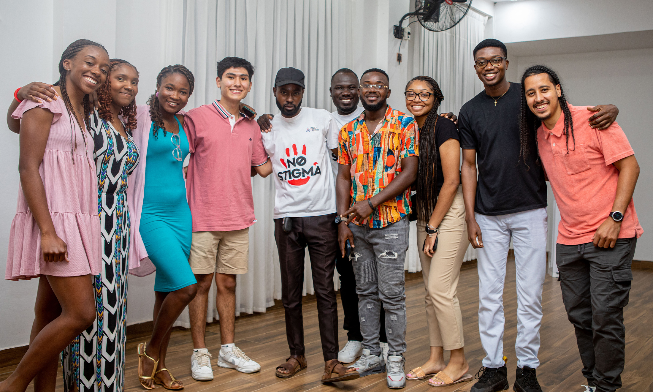 An image of the OU cohort that went to Ghana