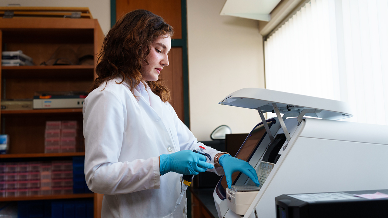Student in Lab