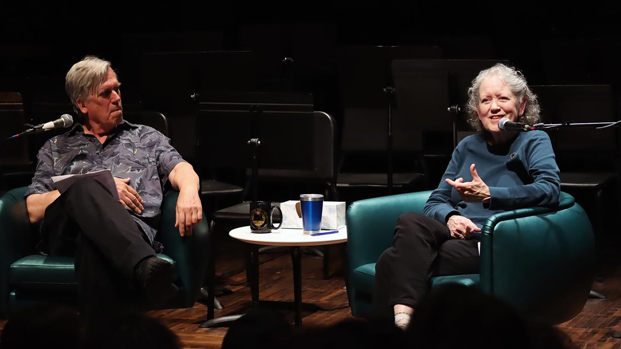 Professor Kerro Knox and Professor Karen Sheridan during 