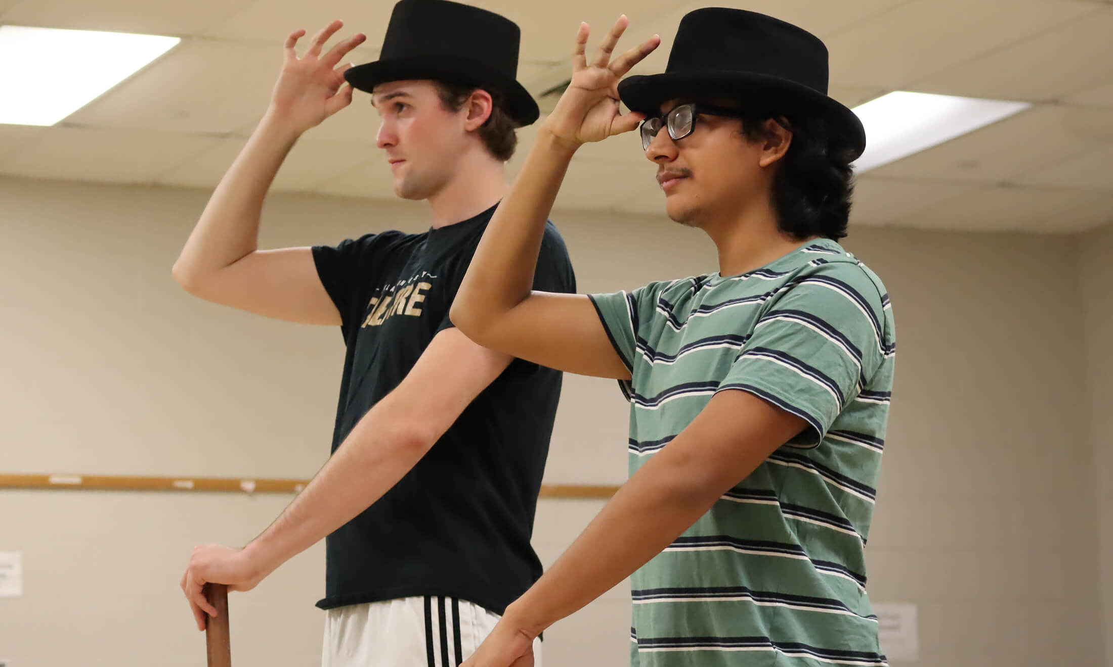 'Young Frankenstein' cast rehearsing