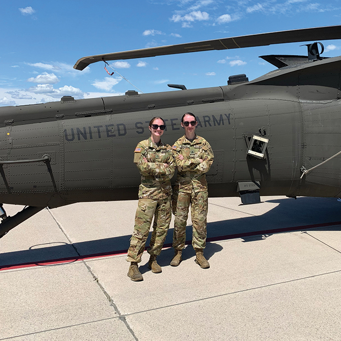 Two women sitting together