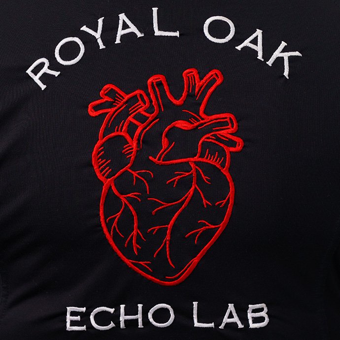 A logo with a heart that says 