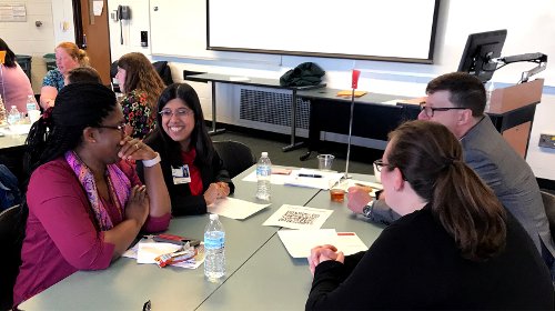 An image of participants in the peer coaching program