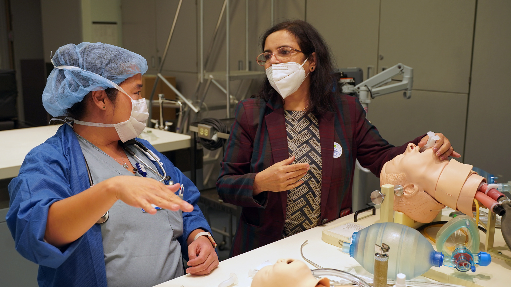 An image of people learning about the lab