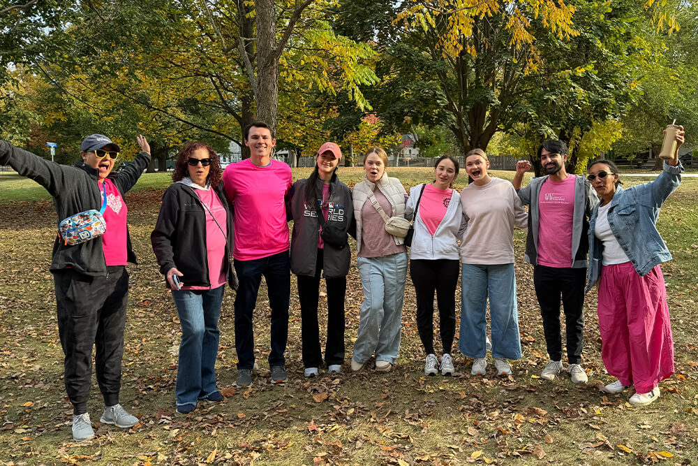 An image of the OUWB students and staff at the event