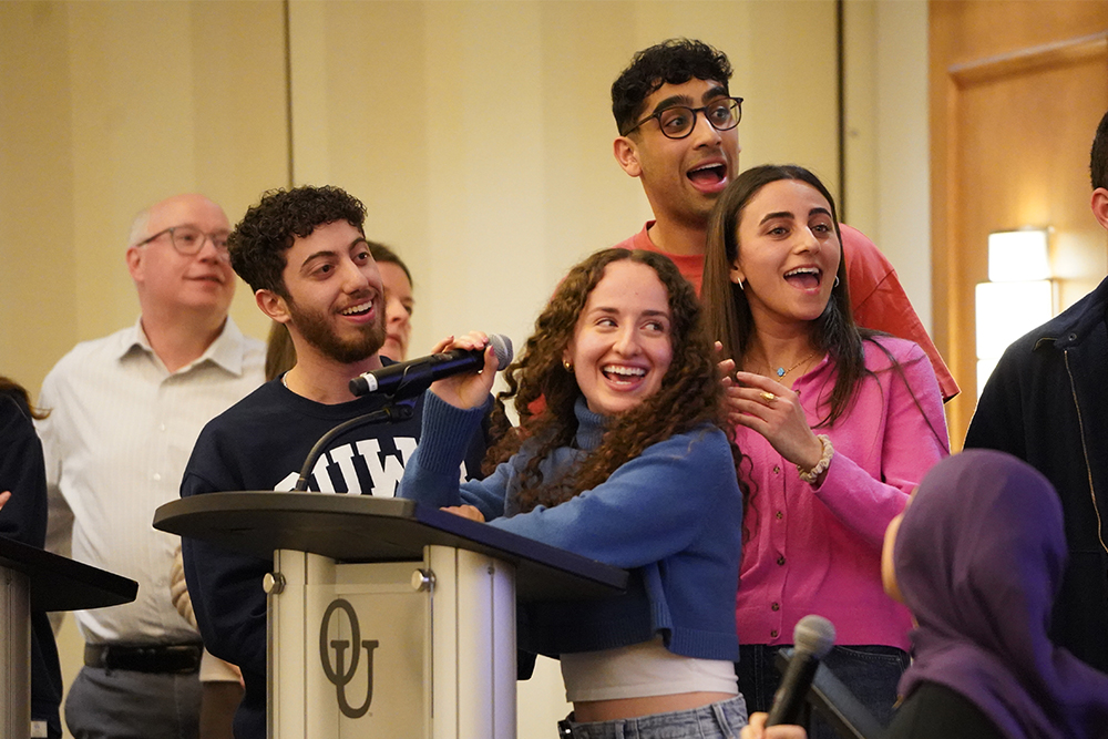 OUWB students at the 2026 PIG Roast