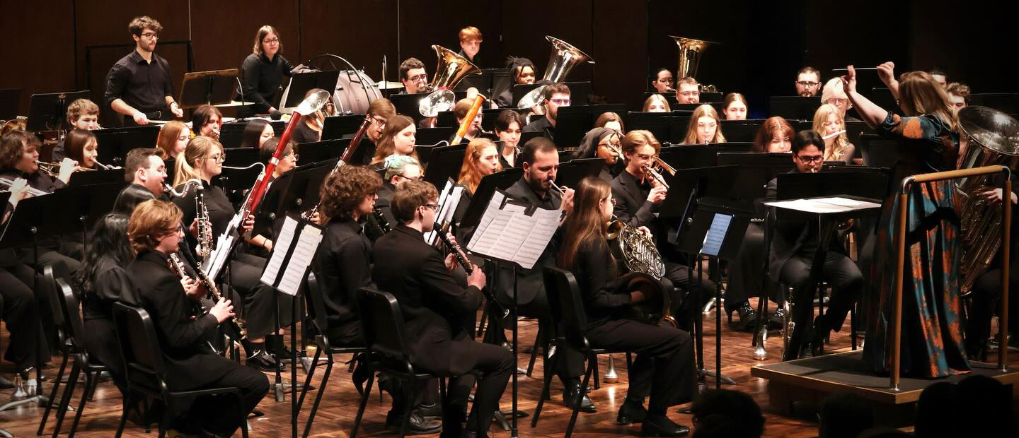 A band performing on stage