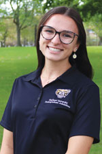 Sarah Goergen smiling at the camera